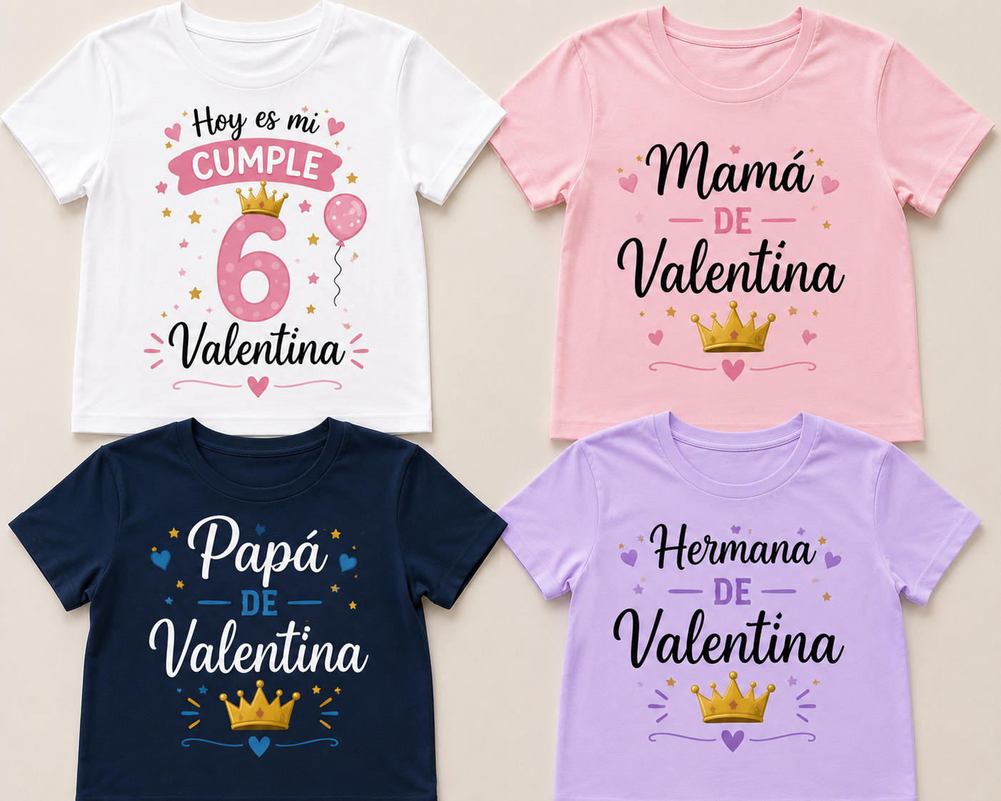 Pack Camiseta Familiar Cumpleaños