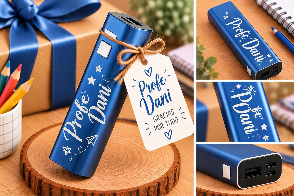 Batería Externa Power Bank Personalizada 2600 mAh – Regalo para Profesores