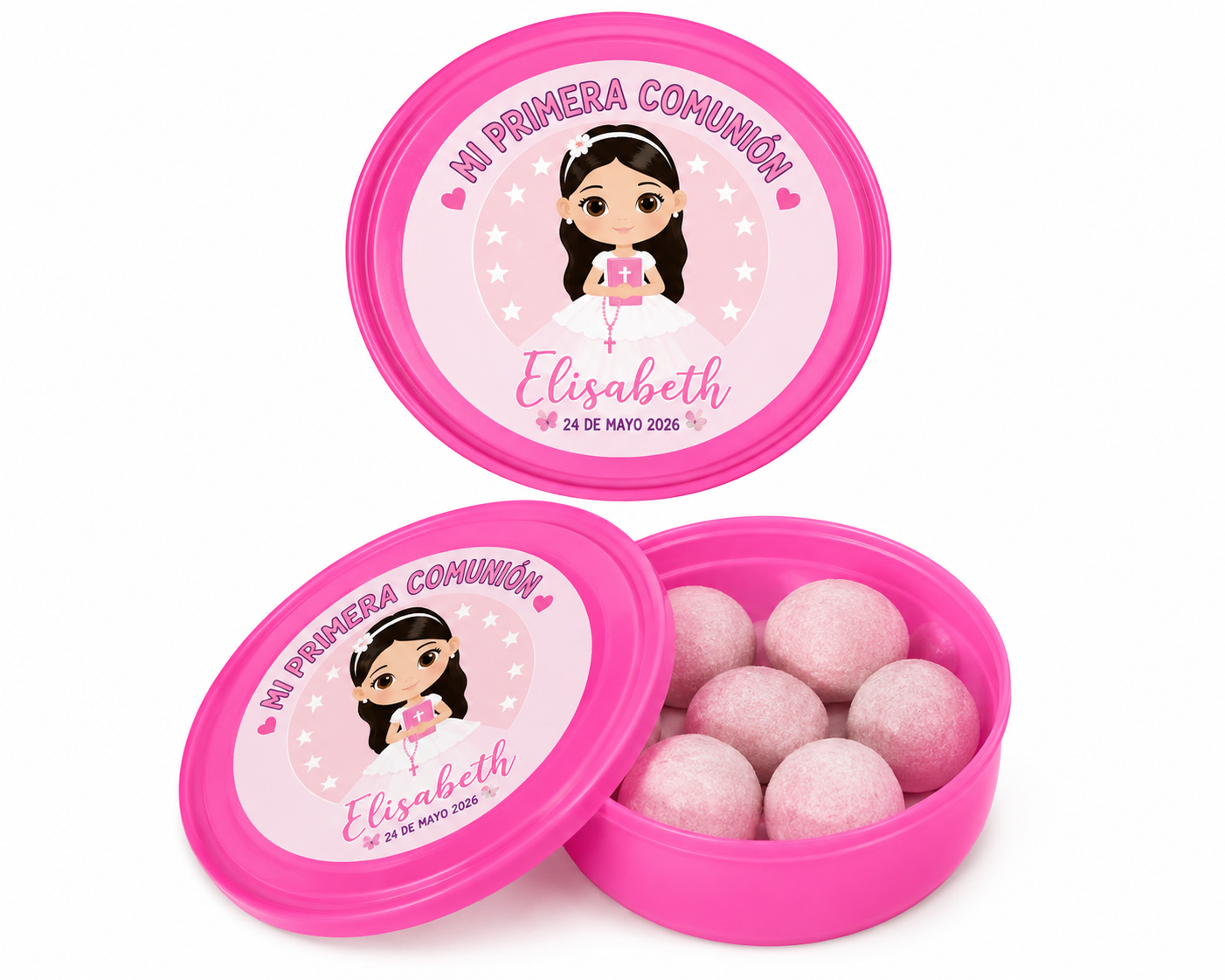 🍬 Cajita de Chicles Picagums Personalizada para Comunión