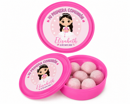 🍬 Cajita de Chicles Picagums Personalizada para Comunión