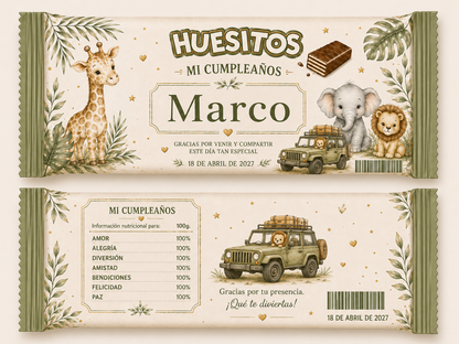 🍫 Huesitos Personalizados para Cumpleaños