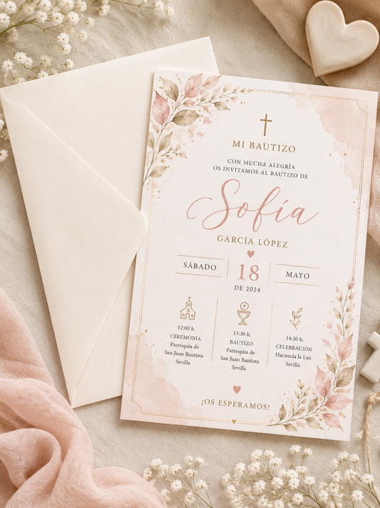 Invitación de Bautizo