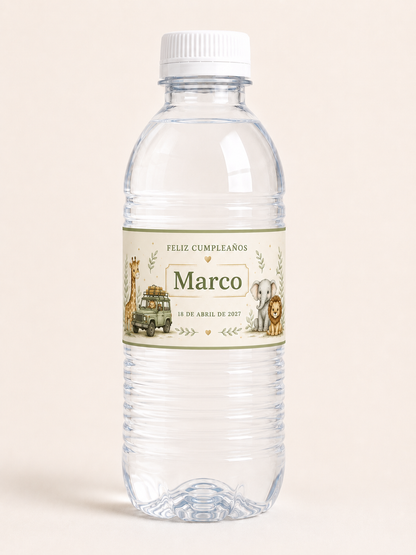 💧 Etiquetas Personalizadas para Botellas de Agua