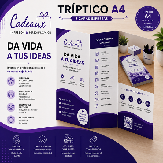 Tríptico A3