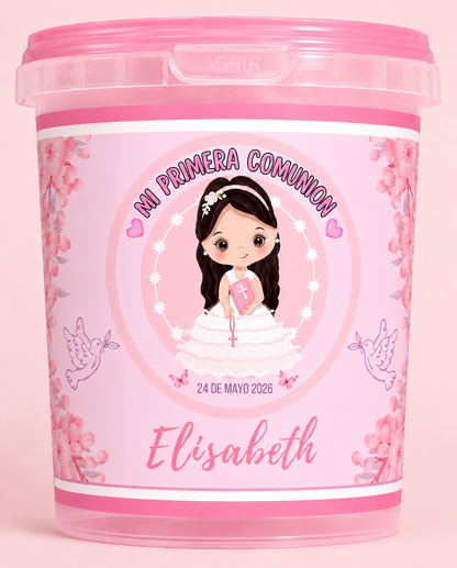 ☁️ Algodón de Azúcar Personalizado para Comunión
