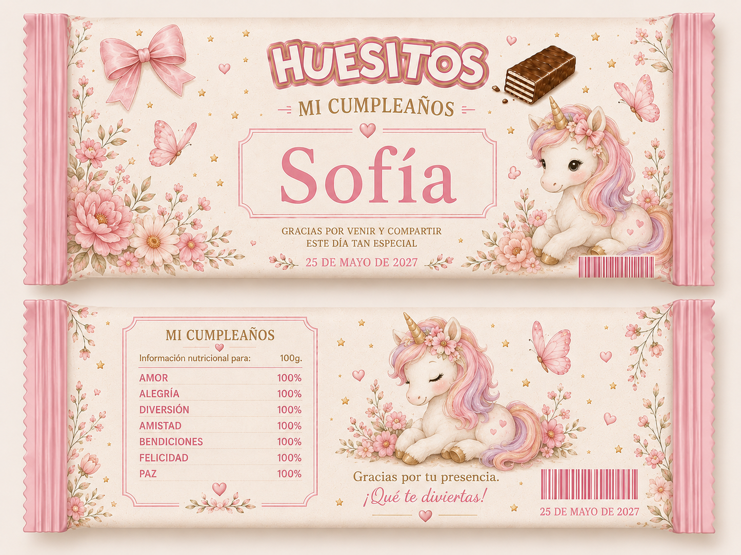 🍫 Huesitos Personalizados para Cumpleaños