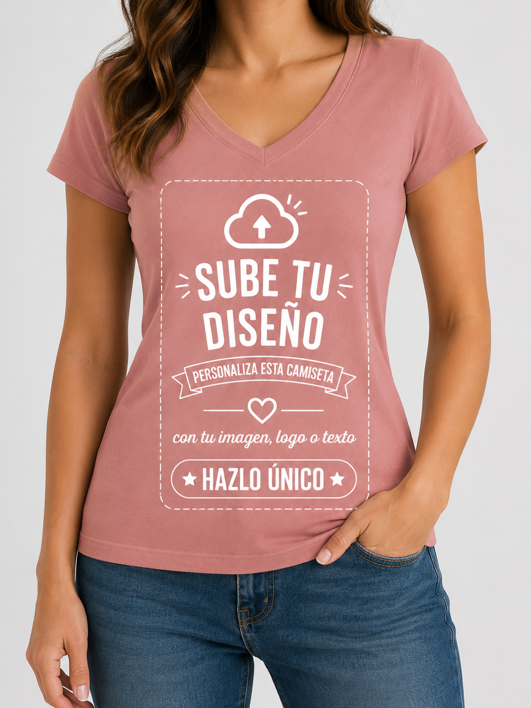 Camisetas de Mujer (Cuello V)