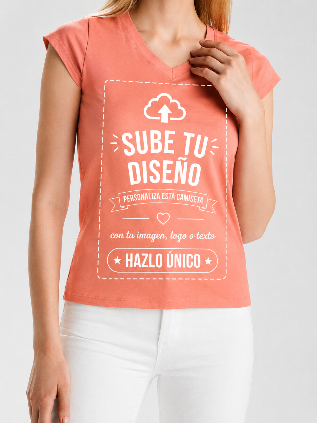 Camisetas de Mujer (Cuello V)