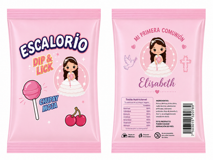 🍭 Escalofríos Pica Pica Personalizados para Comunión