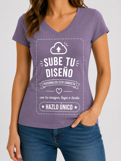 Camisetas de Mujer (Cuello V)