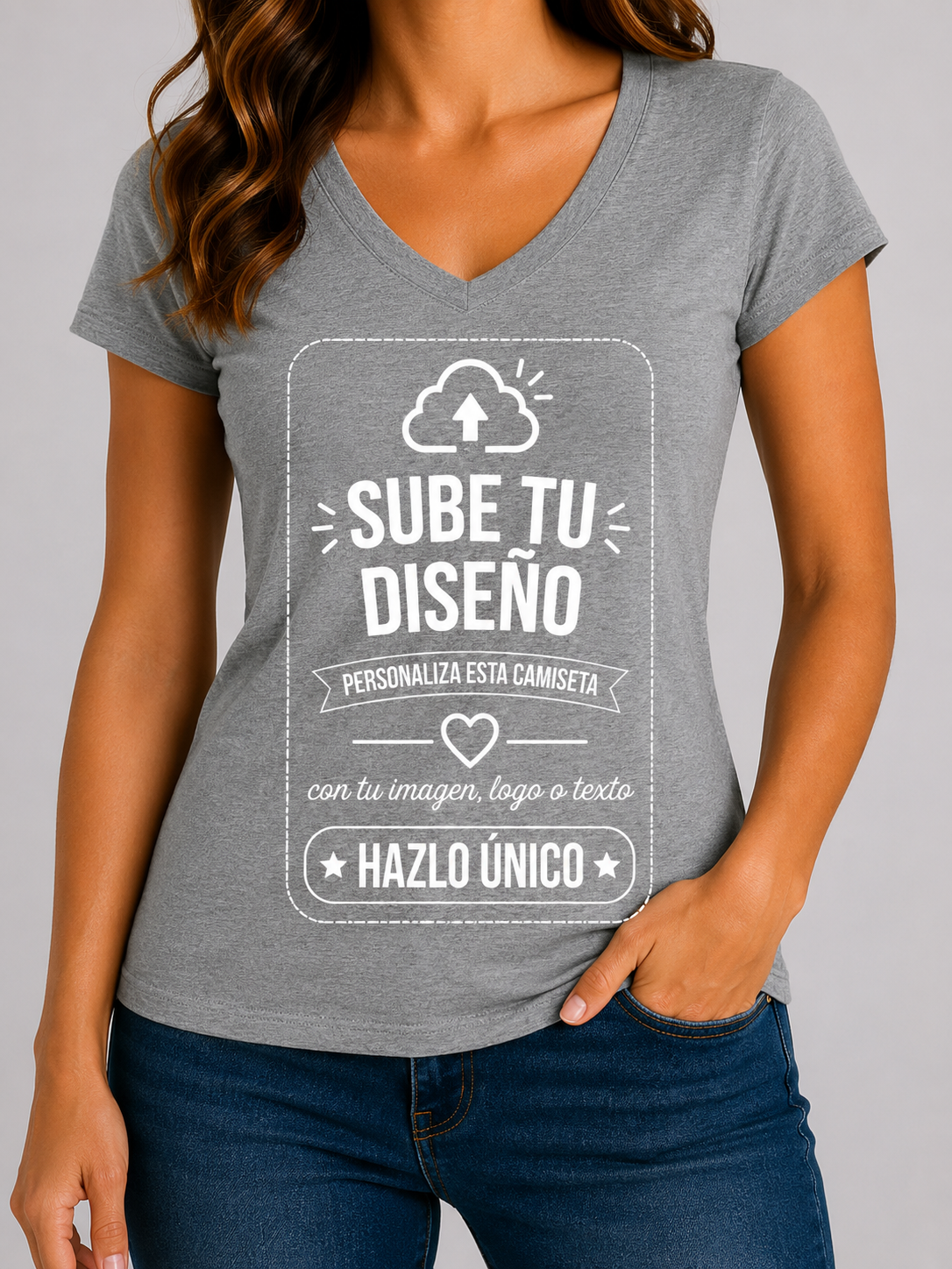 Camisetas de Mujer (Cuello V)