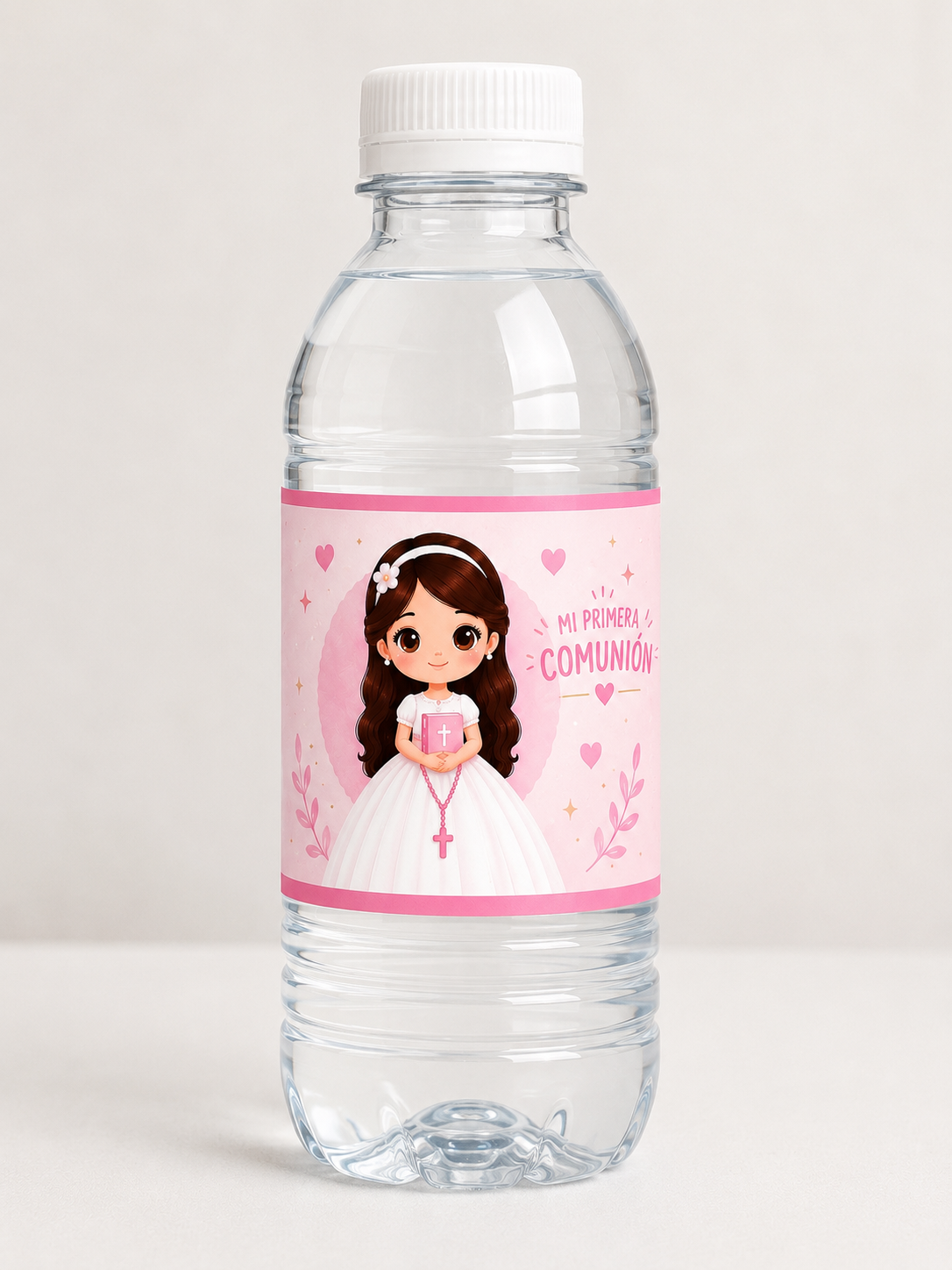 🏷️ Etiqueta para Botella de Agua Personalizada para Comunión