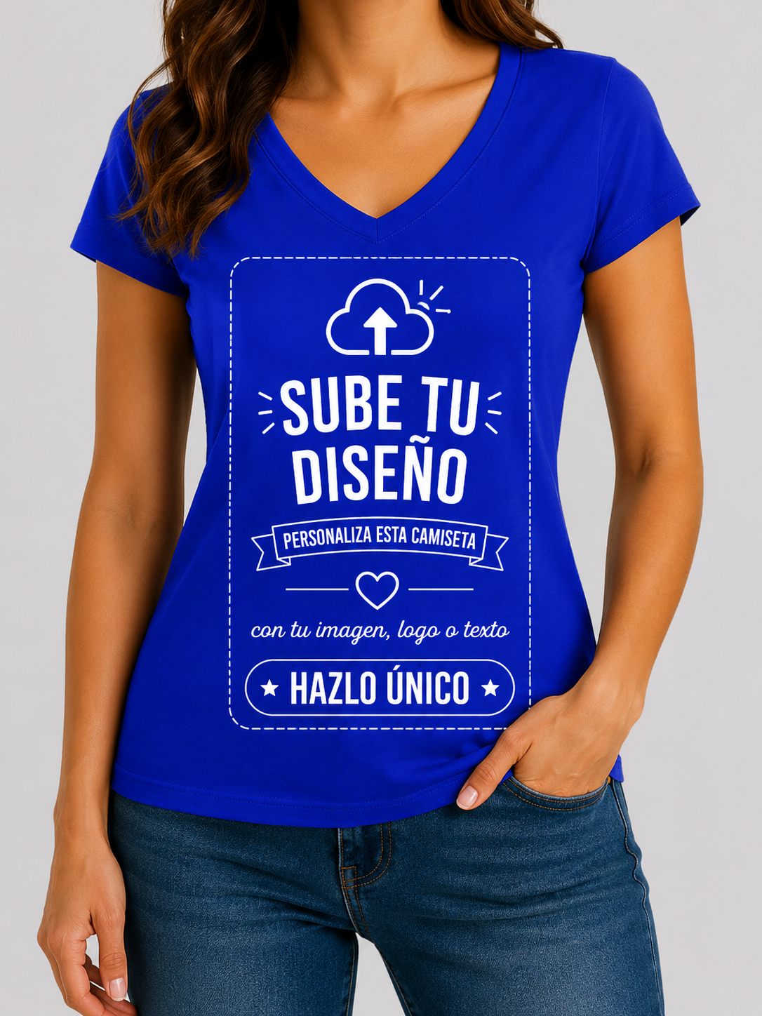 Camisetas de Mujer (Cuello V)