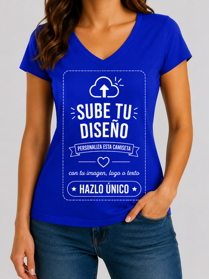 Camisetas de Mujer (Cuello V)