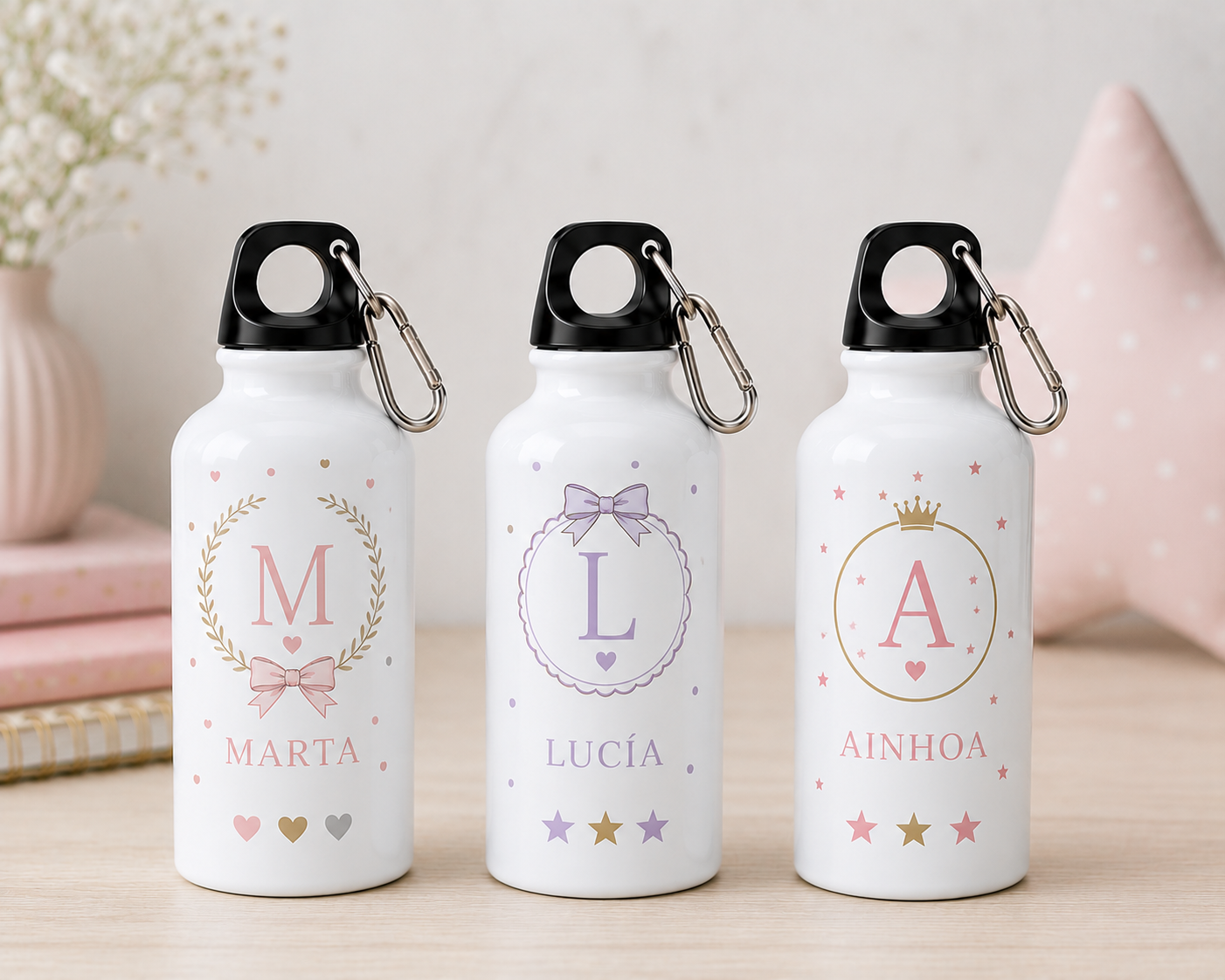 Bidón personalizado Inicial + Nombre 500ml