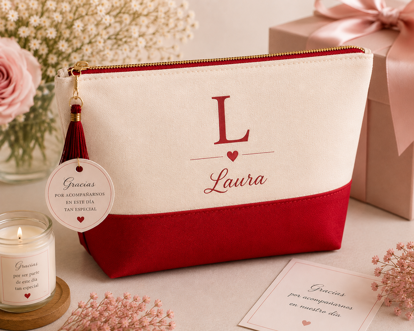 🎁✨ Neceser personalizado con inicial y nombre