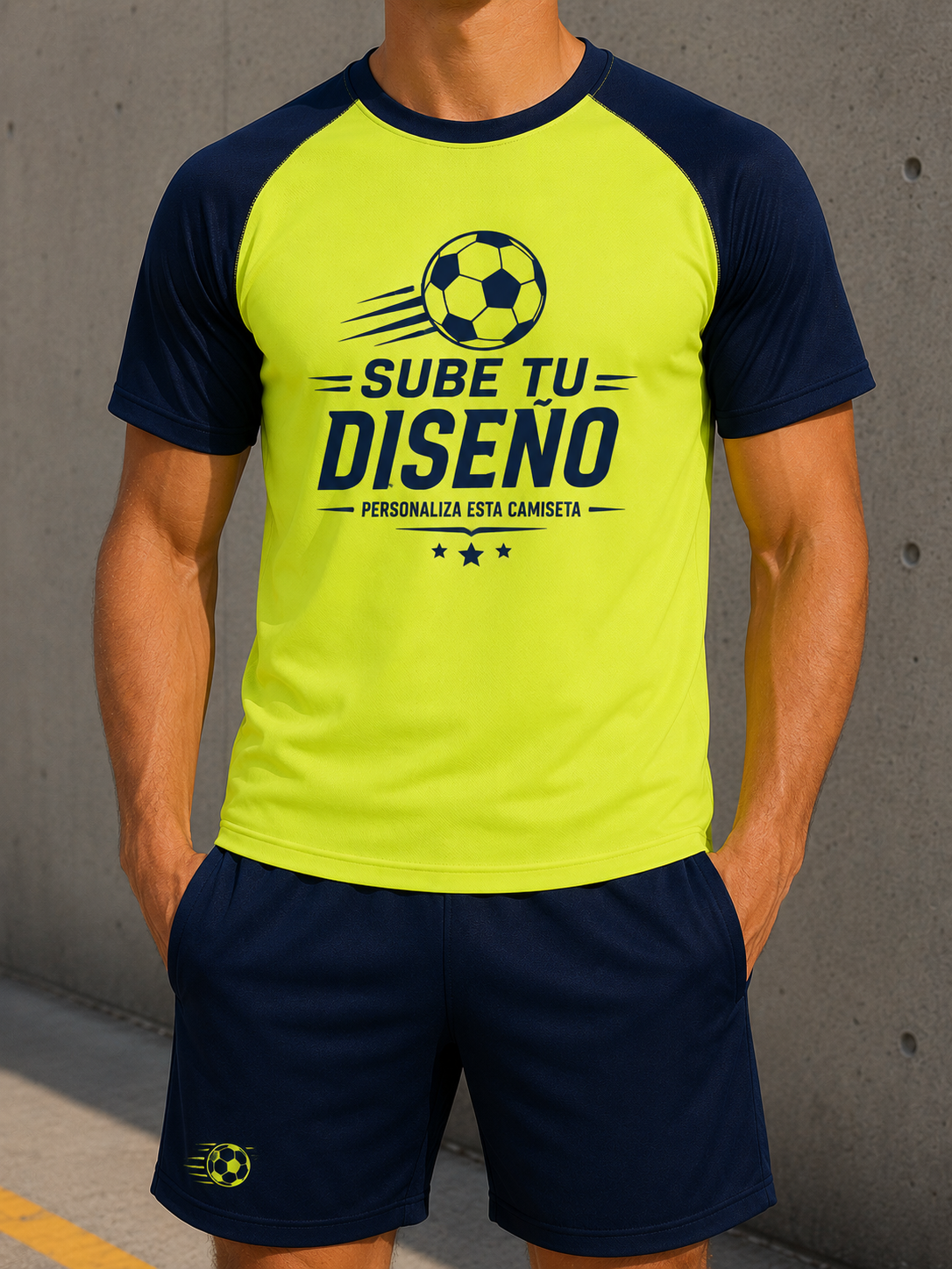 Camisetas de Fútbol Mangas de Color