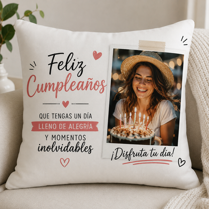 Cojín Personalizado de Cumpleaños