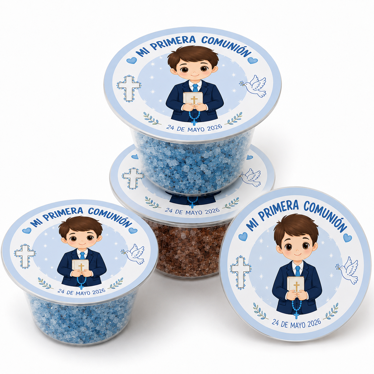 🍬 Vasito de Pica Pica Personalizado para Comunión