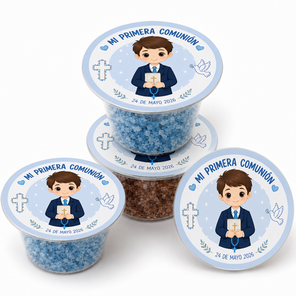 🍬 Vasito de Pica Pica Personalizado para Comunión