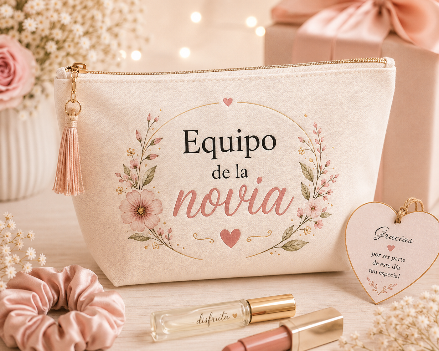👰✨ Neceser personalizado “Equipo de la Novia”