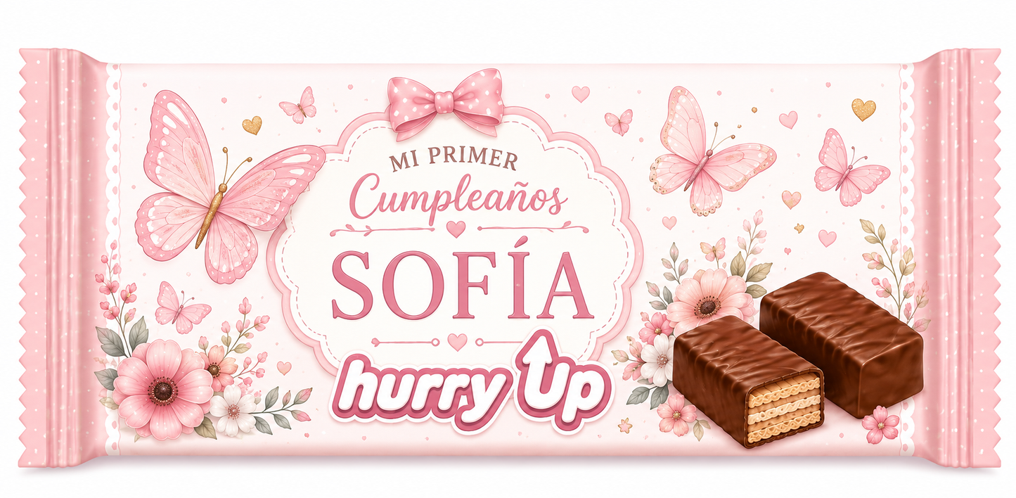 🍫 Hurry Up Personalizado para Cumpleaños