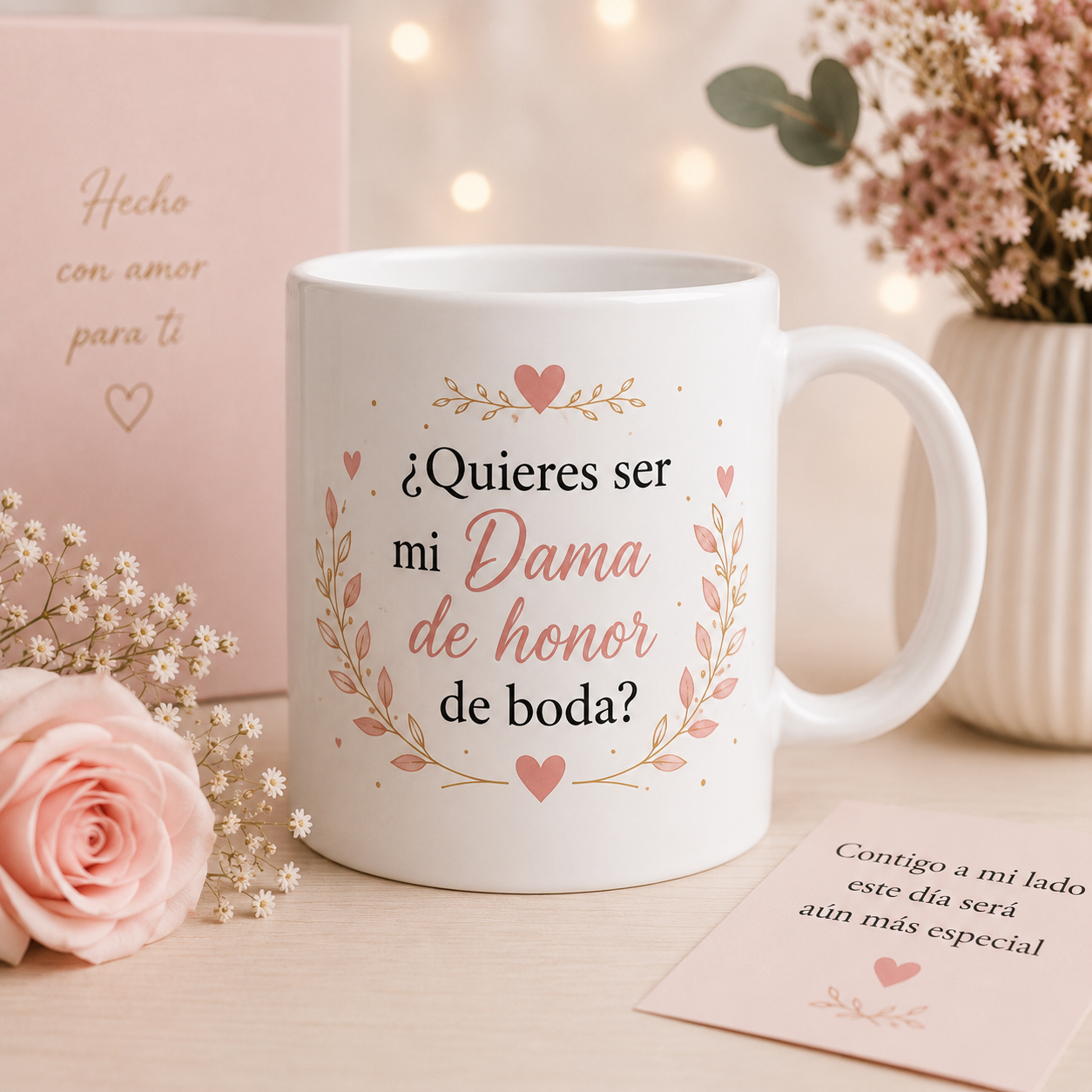 💍☕ Taza personalizada ¿Quieres ser mi dama de honor?