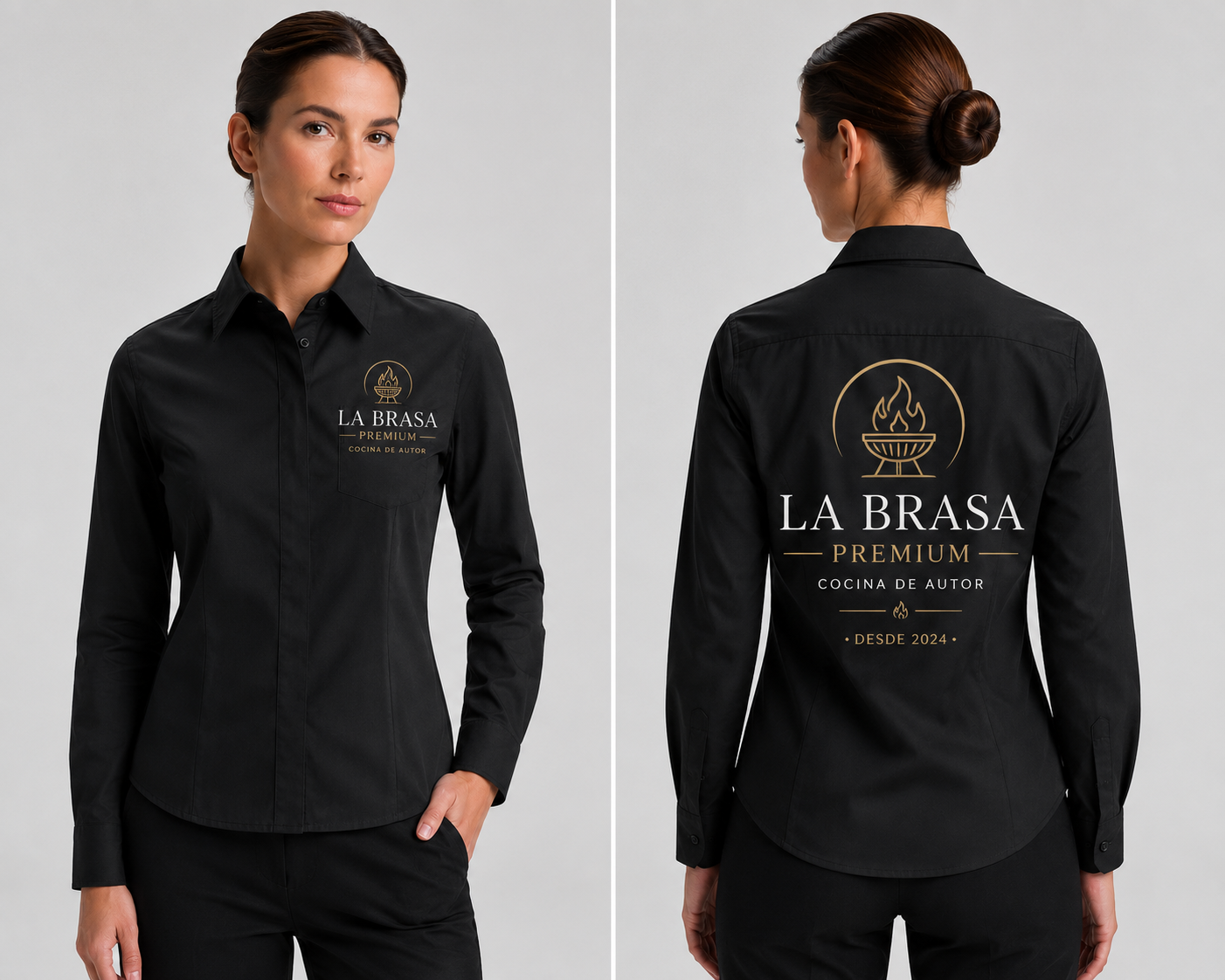 Camisa manga larga mujer