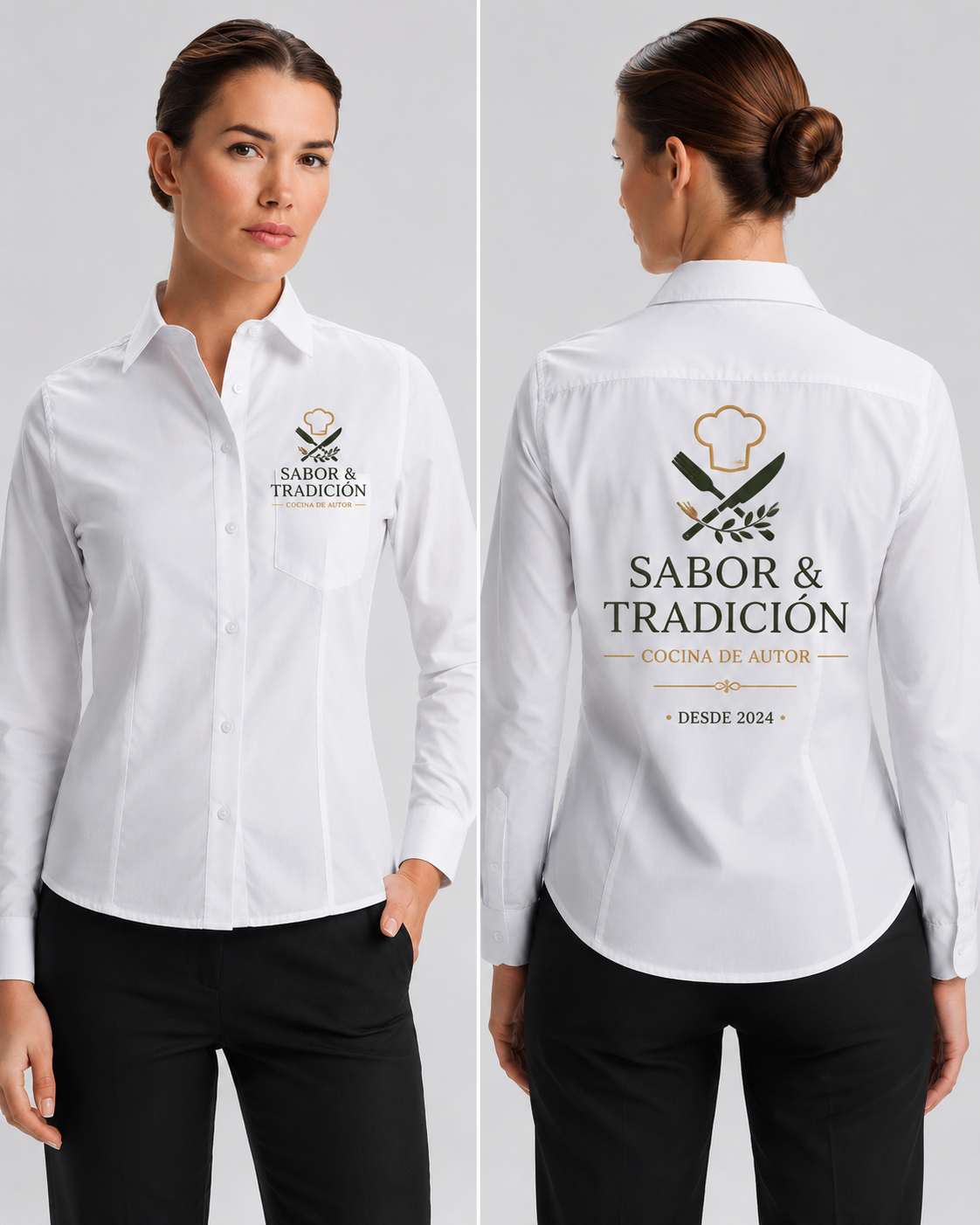 Camisa manga larga mujer