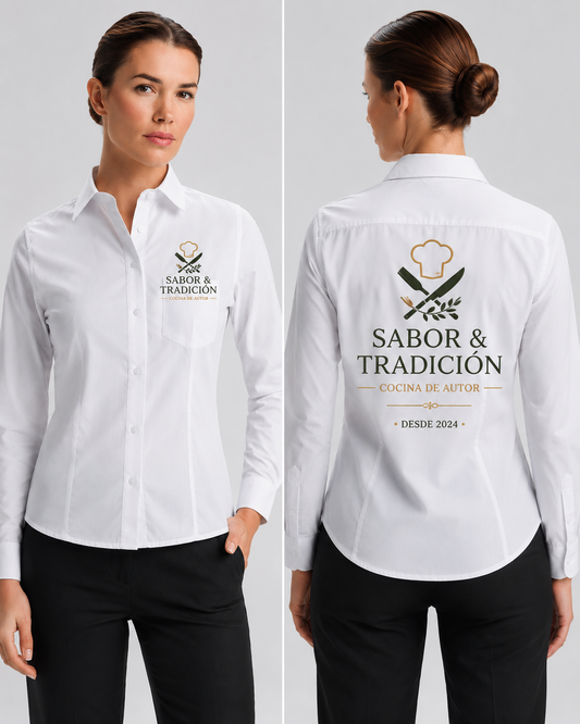 Camisa manga larga mujer