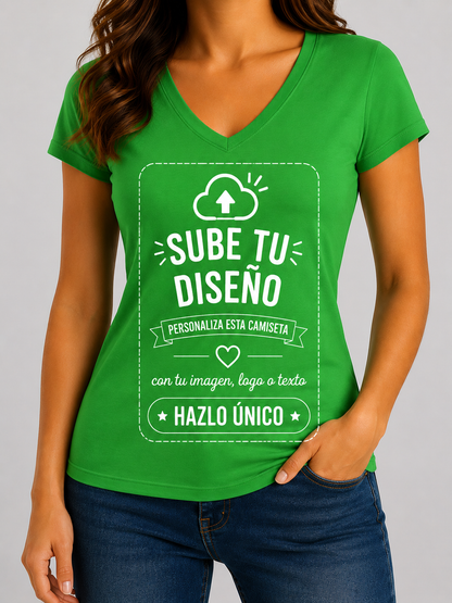 Camisetas de Mujer (Cuello V)