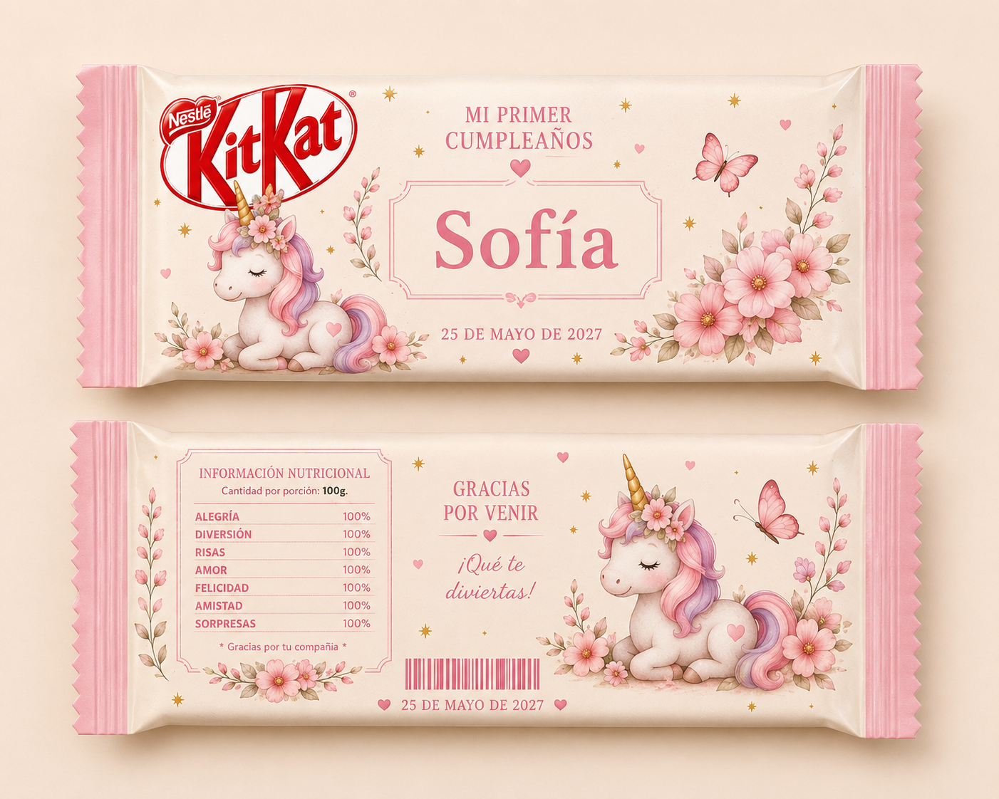 🍫 KitKat Personalizado para Cumpleaños