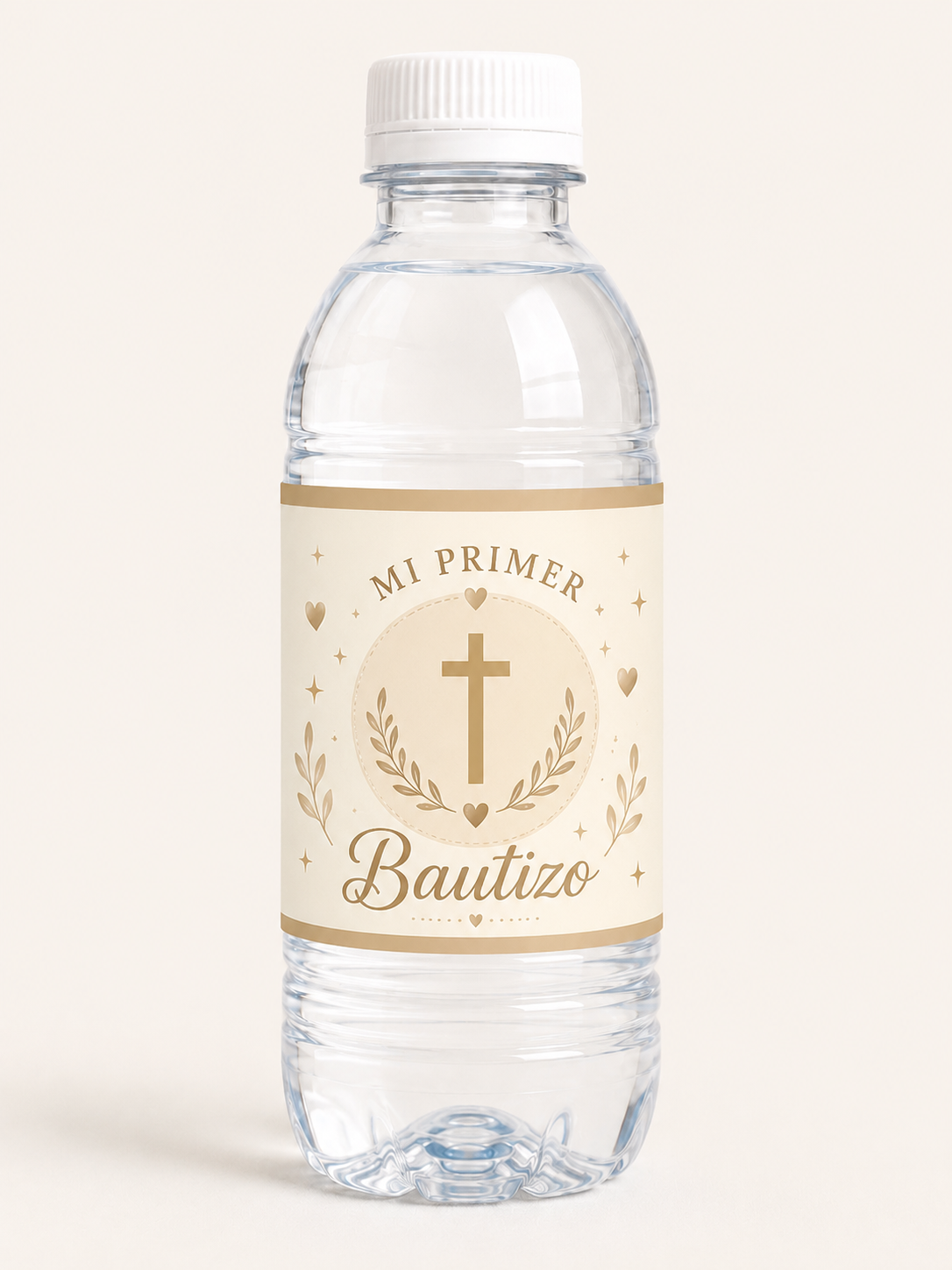 💧 Etiqueta para Botella de Agua Personalizada de Bautizo