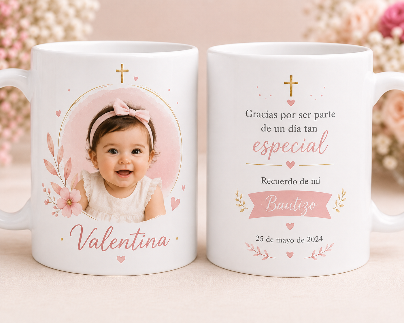 Tazas Bautizos Personalizadas