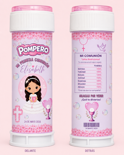 🫧 Pompero Personalizado para Comunión