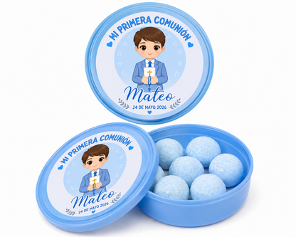 🍬 Cajita de Chicles Picagums Personalizada para Comunión