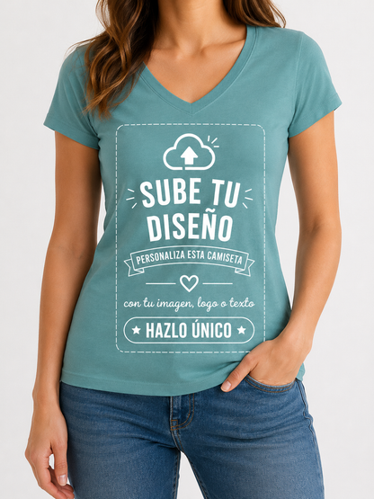 Camisetas de Mujer (Cuello V)