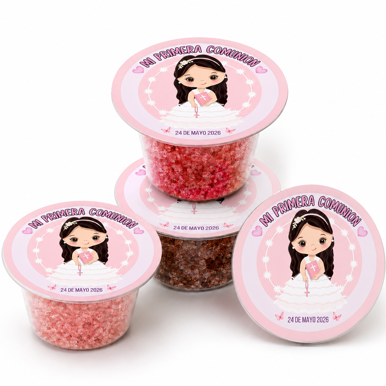 🍬 Vasito de Pica Pica Personalizado para Comunión