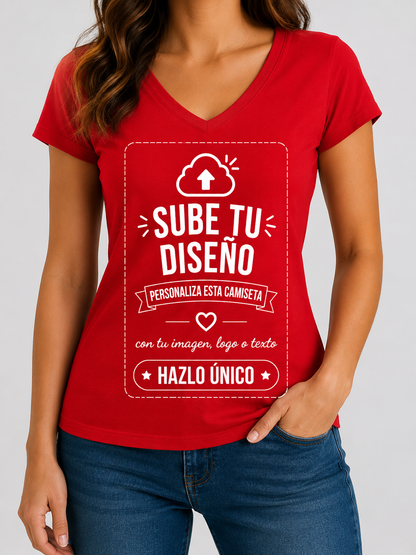 Camisetas de Mujer (Cuello V)