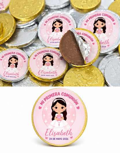 🪙 Monedas de Chocolate Personalizadas para Comunión