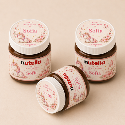 🍫 Mini Nutella Personalizada para Cumpleaños