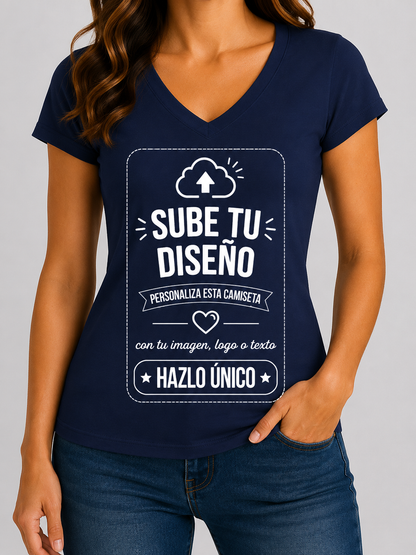 Camisetas de Mujer (Cuello V)