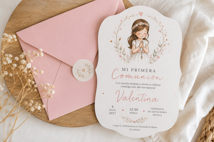 INVITACION FORMA NIÑA