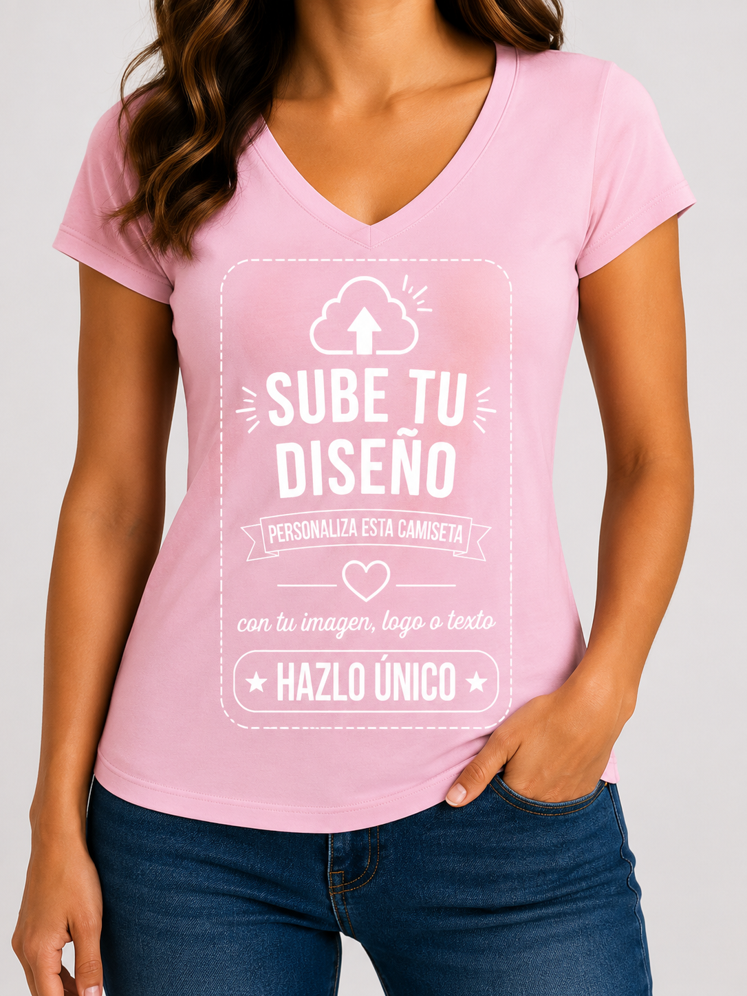 Camisetas de Mujer (Cuello V)