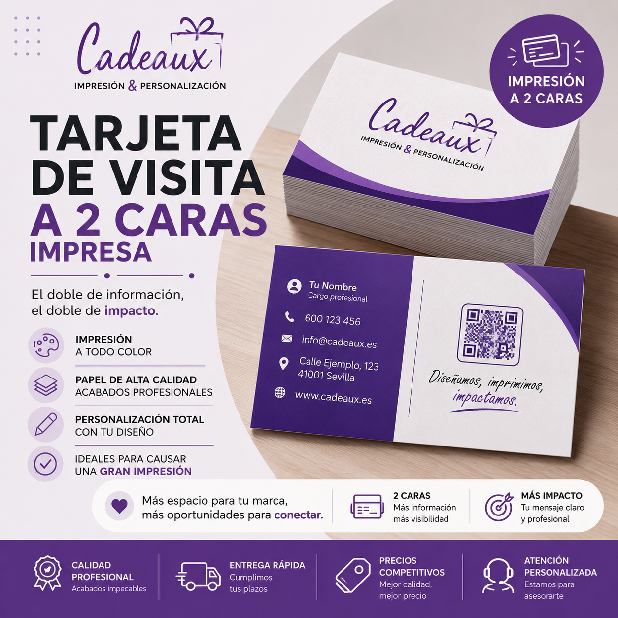 Tarjeta de Visita (Impresión 2 caras)
