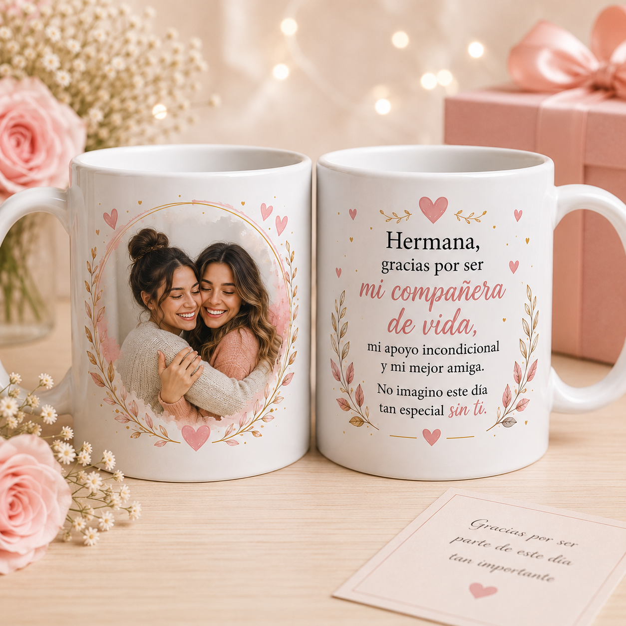 💍💕 Taza personalizada para hermana de la novia