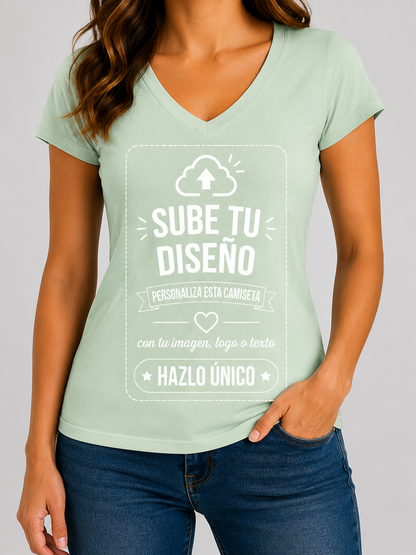 Camisetas de Mujer (Cuello V)