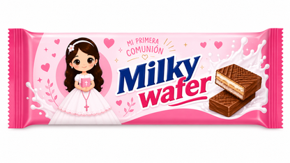 🍫 Milky Wafer Personalizado para Comunión