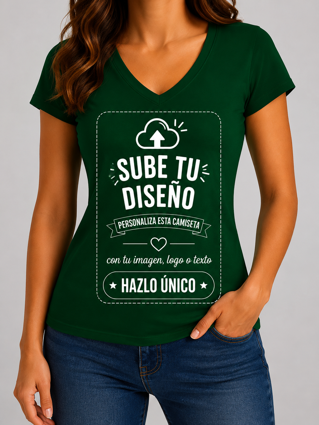 Camisetas de Mujer (Cuello V)