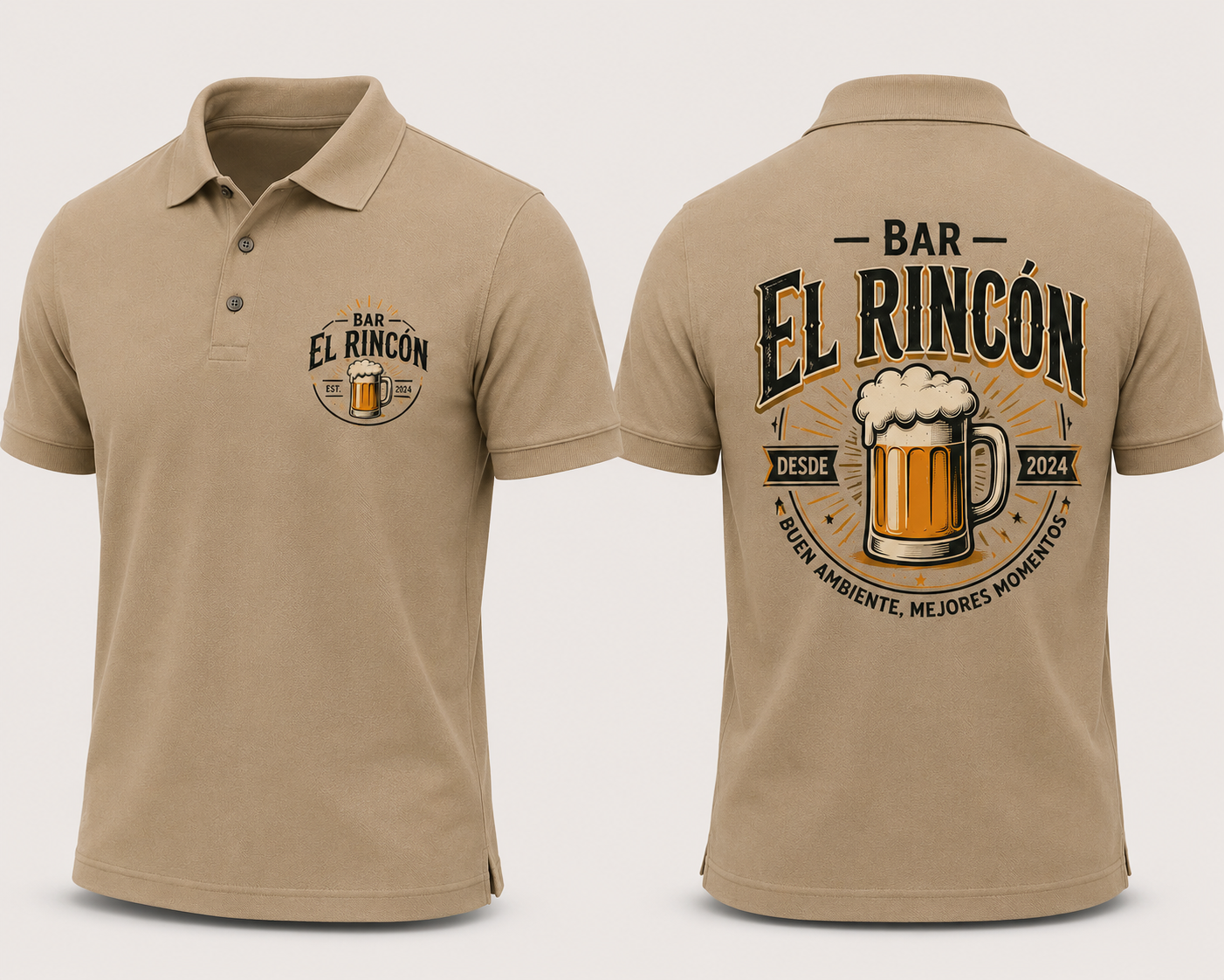 Polo Personalizado con Logo pecho y Espalda